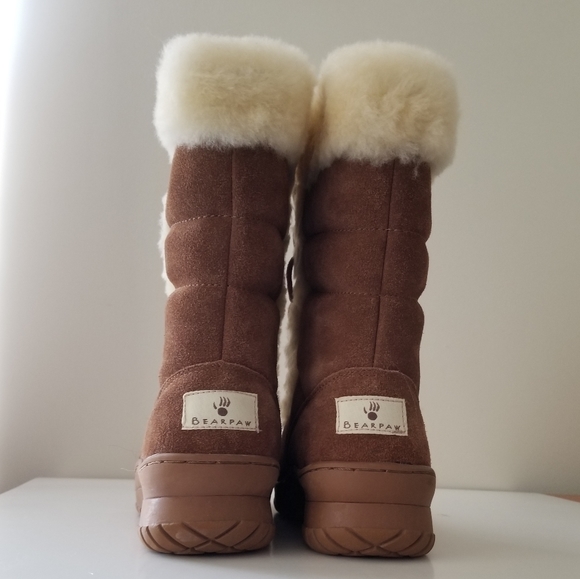 NWOT BearPaw shearling suede boots - Picture 4 of 10